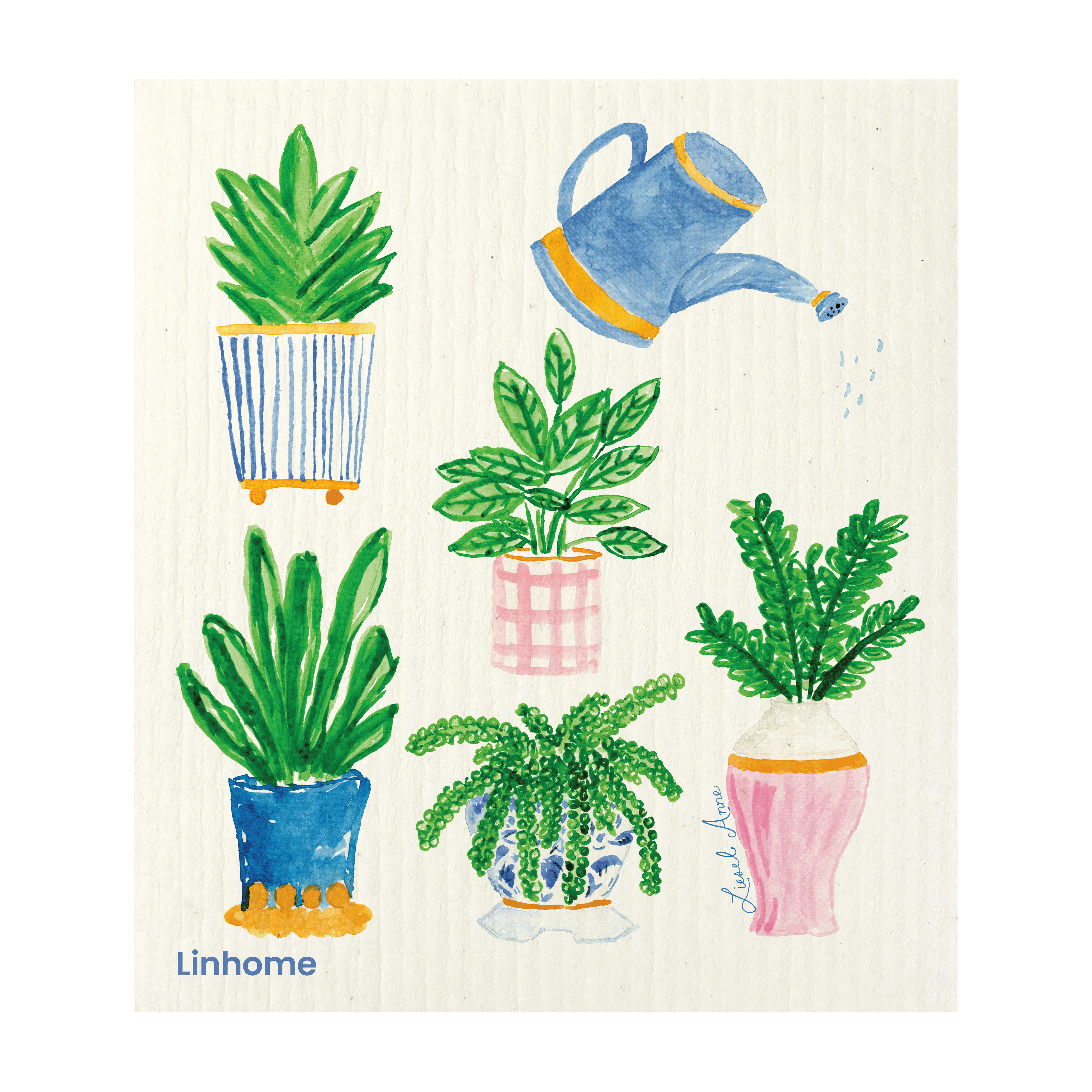 Linhome - Wholesale Dishcloth - Blooming Garden – Linhome x Liesel Anne Swedish Dishcloths - 5 Pack4