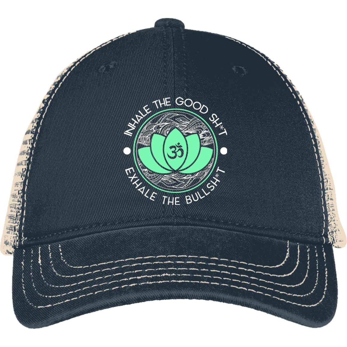 Soulful Wear – boné - Mulher por atacado – Inspire as boas xit Exhale o Chapéu de Camionista de Touro 20