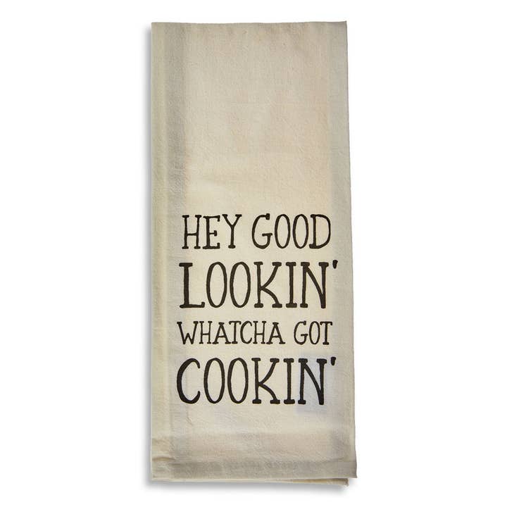 Hey Good Lookin' Towel for wholesale by The Loveless Cafe