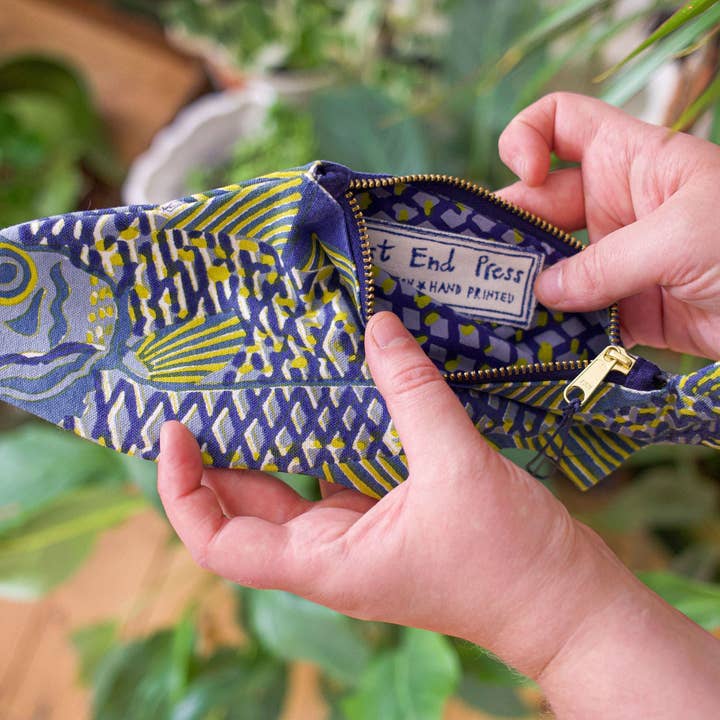 East End Press - Wholesale Pencil Case/Pouch - Fish Fabric Case2