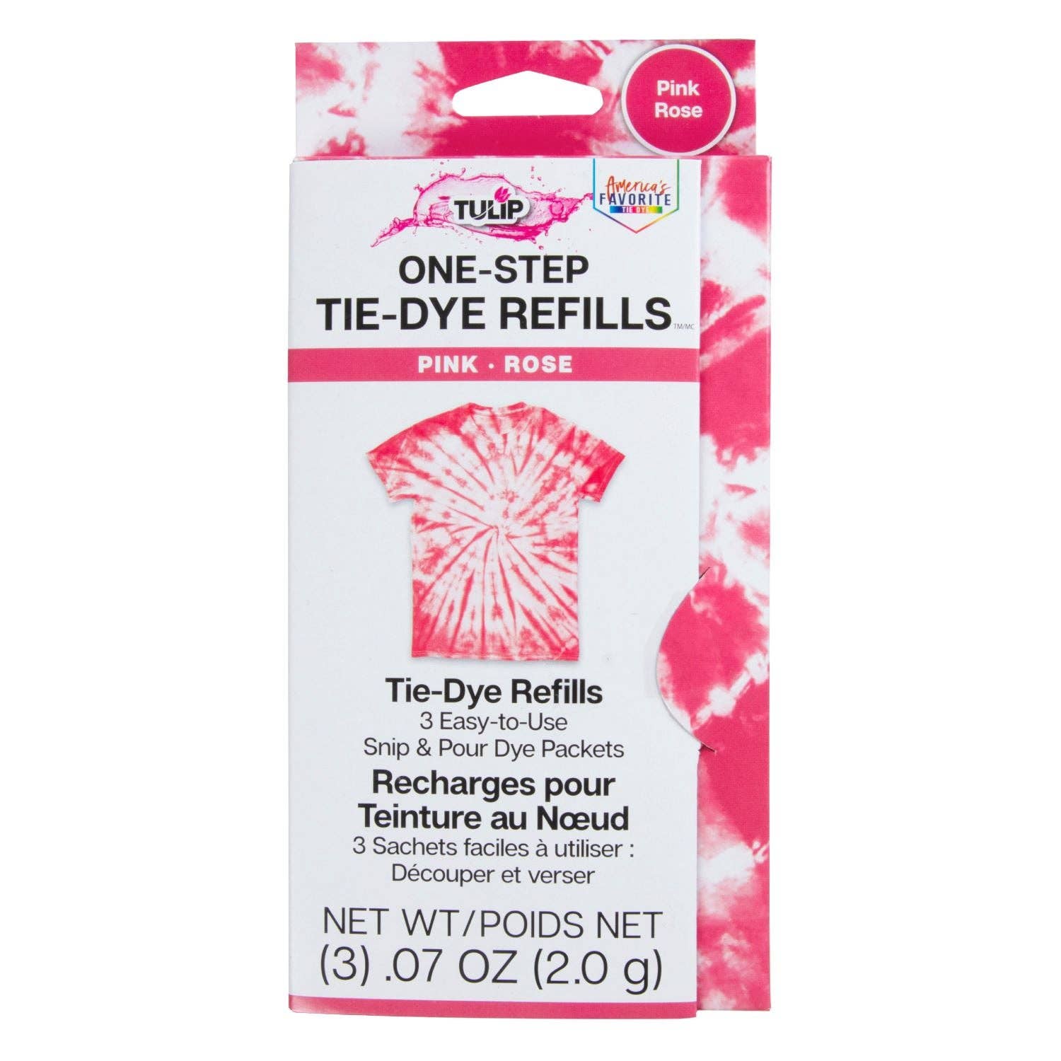 Ilovetocreate - Wholesale DIY Craft Kit - Tulip One-Step Tie-Dye Refills Pink0
