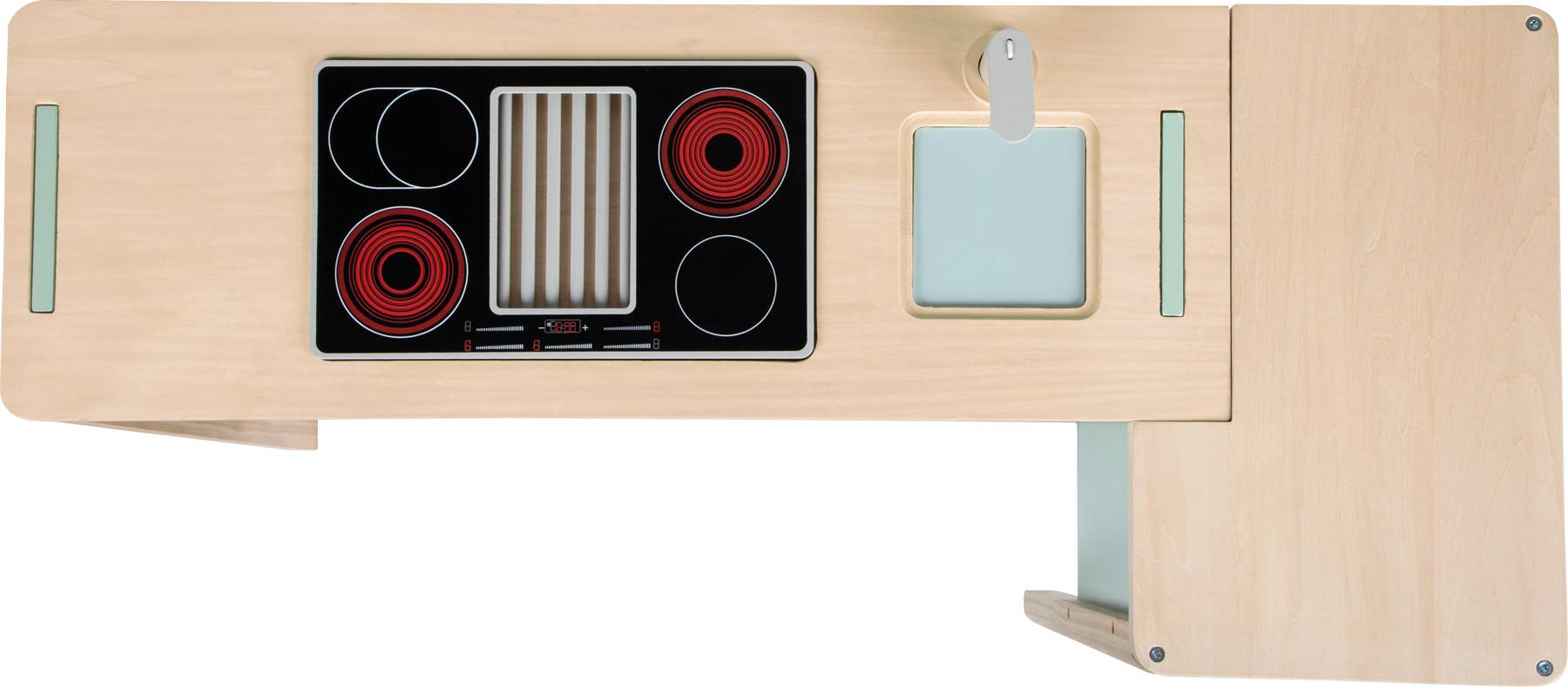 small foot - Wholesale Wood Toy - Kids - Play store and children's kitchen sage green "fresh" | Kitchen | Wood6