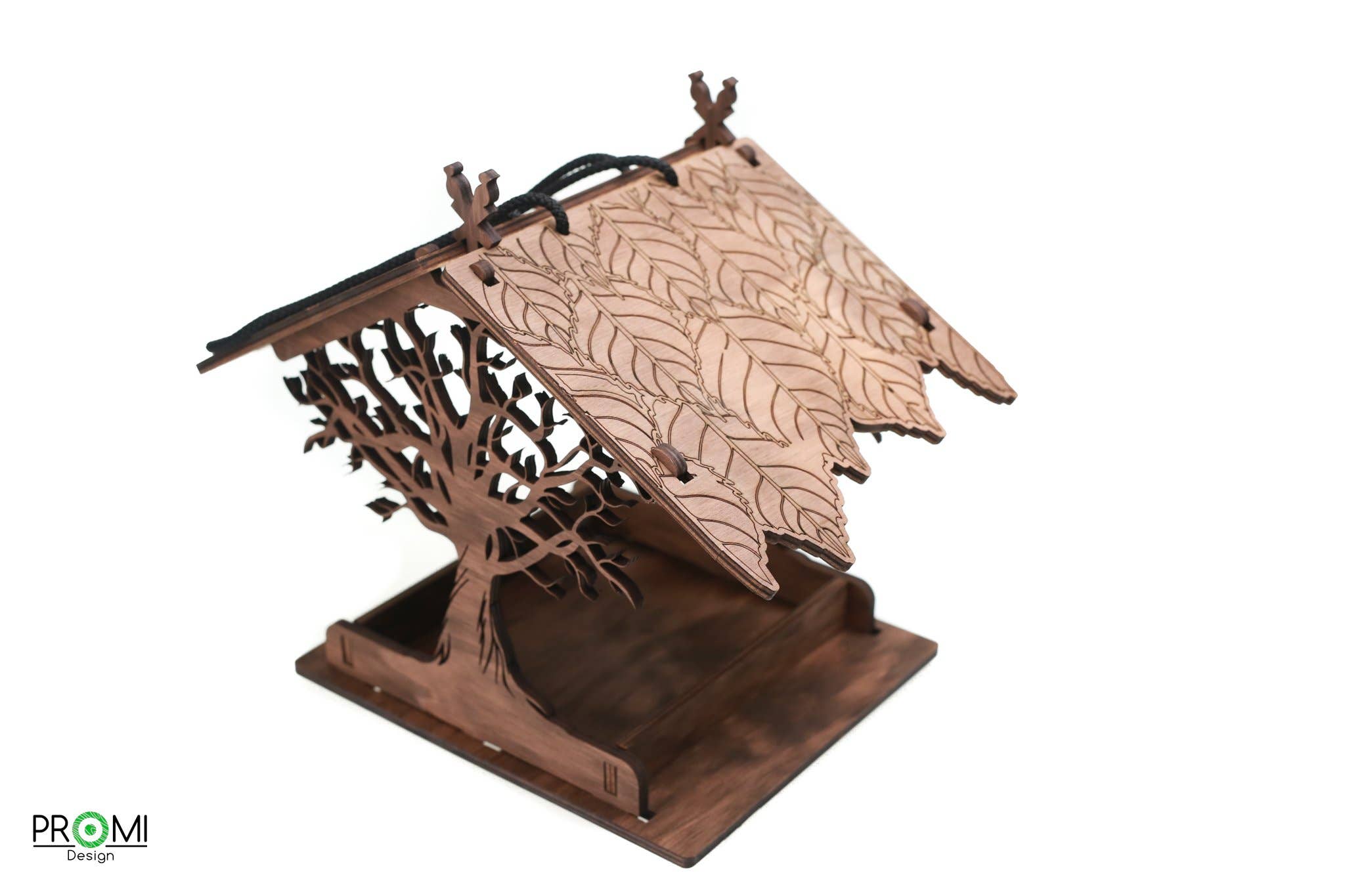 PromiDesign - Wholesale Bird Feeder - Wooden bird feeder "Oak Tree"3