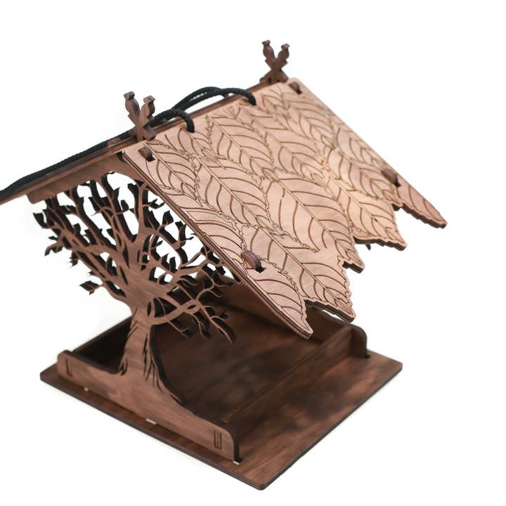 PromiDesign - Wholesale Bird Feeder - Wooden bird feeder "Oak Tree"3