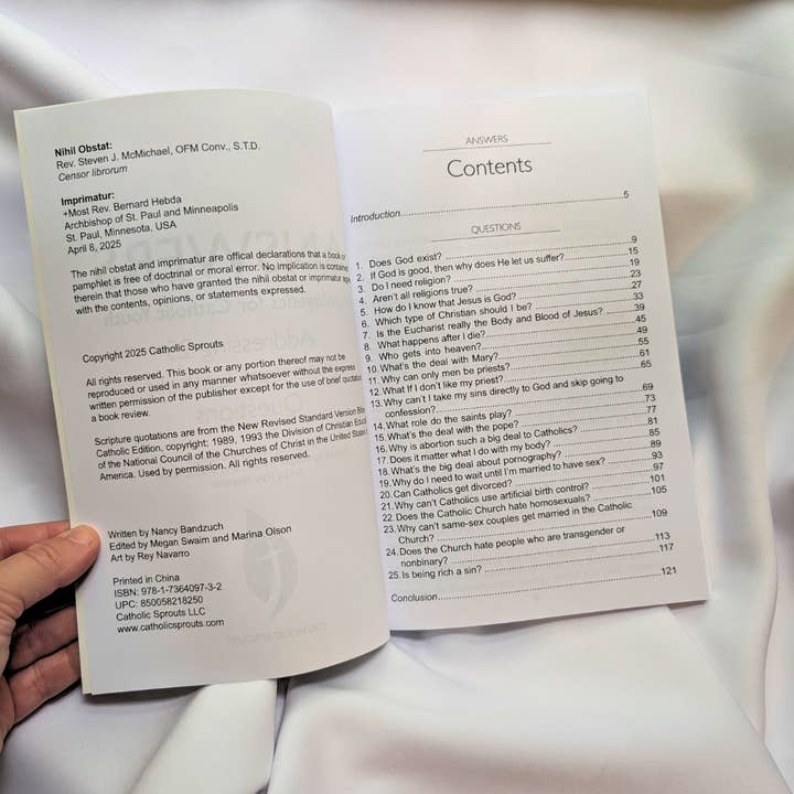 Catholic Sprouts LLC - Wholesale Religion Book - Answers: Apologetics for Catholic Youth2