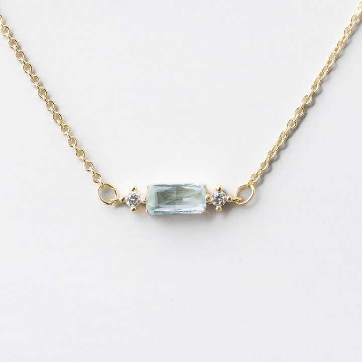 Collana Jane | Topazio blu per la vendita all'ingrosso da parte di Heilo Jewelry