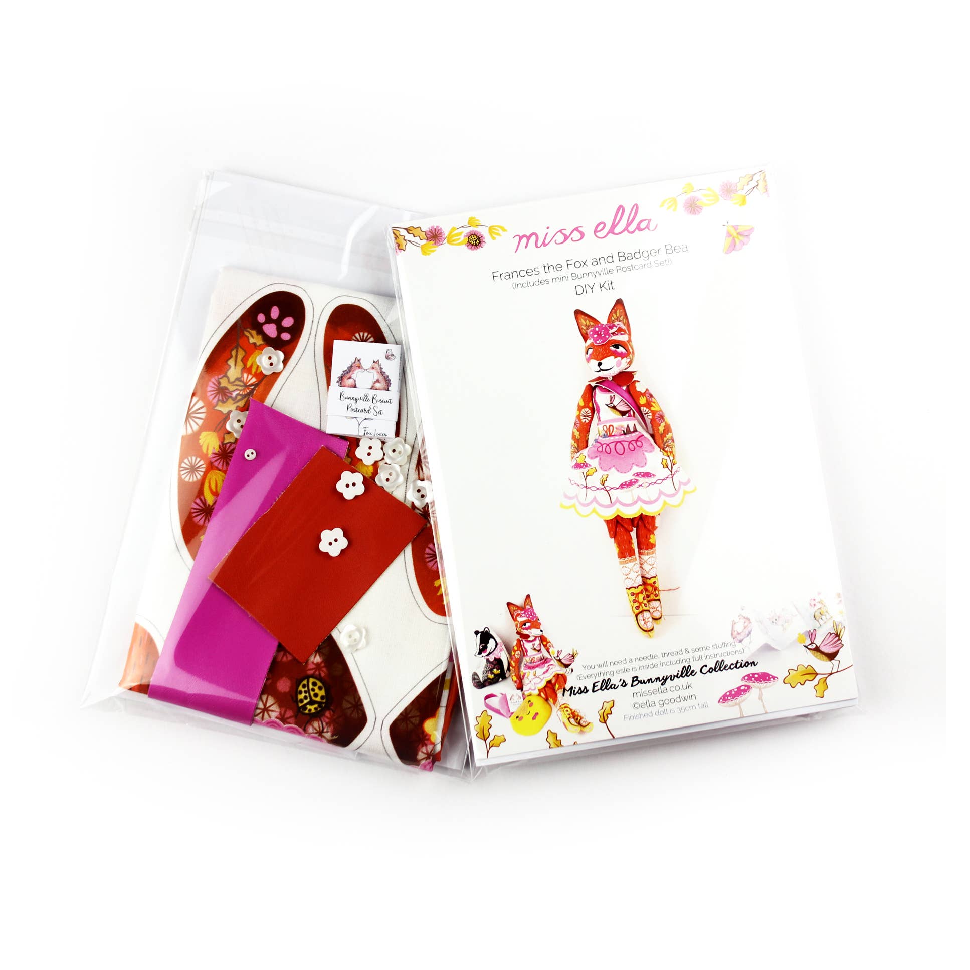 Miss Ella - Wholesale DIY Craft Kit - DIY Dolly Kit - Frances the Fox and Bea2