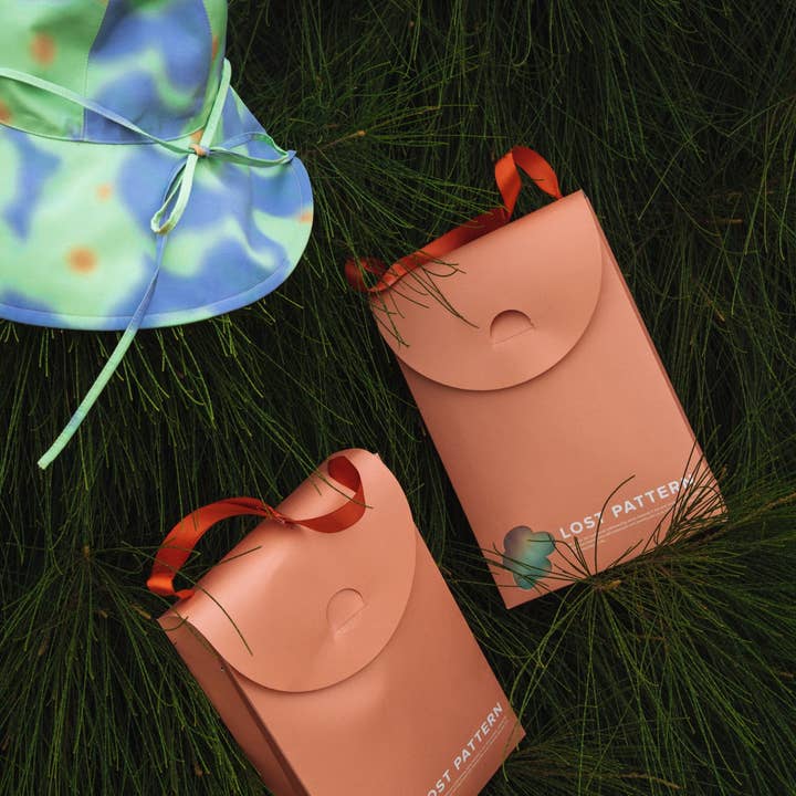 Reversible Sun Hat - Pink for wholesale by Lost Pattern NYC