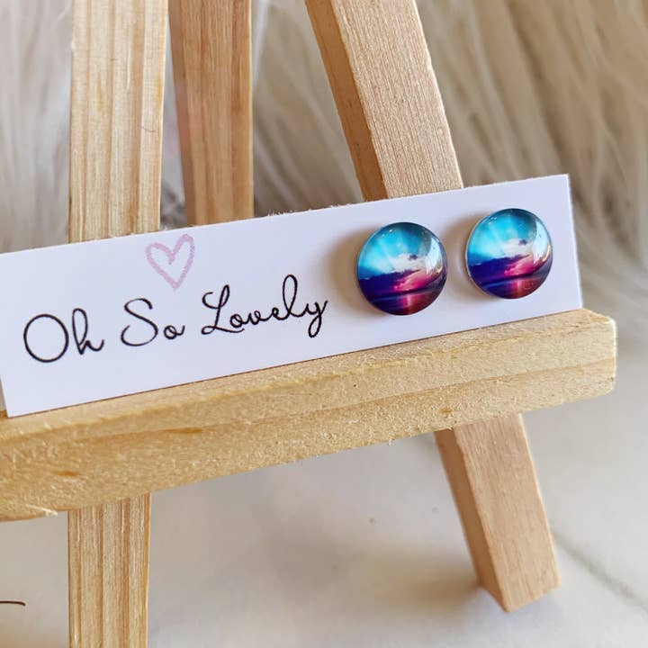 Oh So Lovely - Wholesale Stud/Post Earrings - Beachside Sunset Earrings