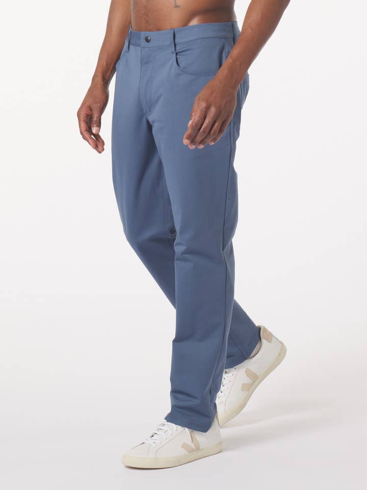 Commuter Pant: Washed Blue voor wholesale door Glyder