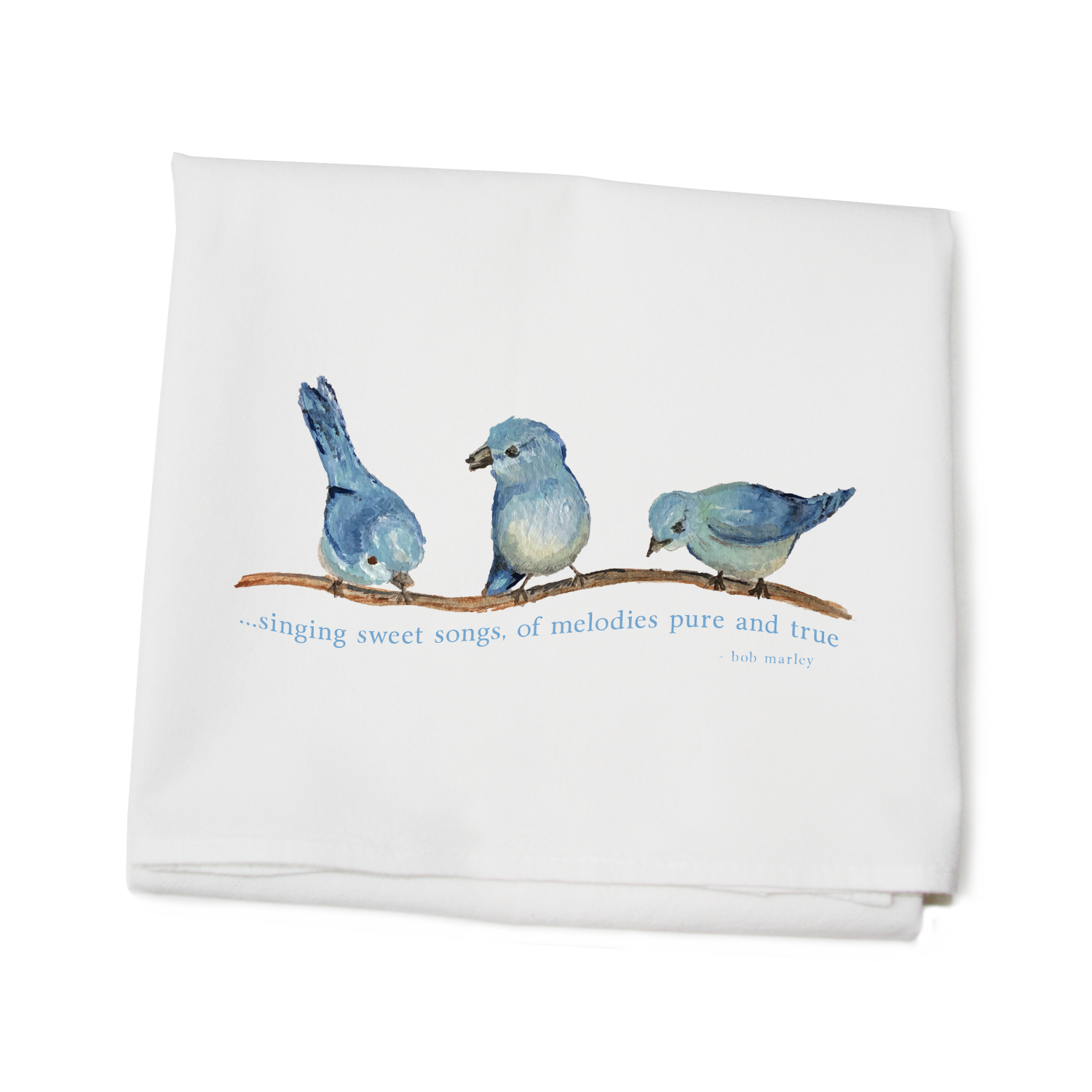Tina Labadini Designs - Wholesale Tea Towel - three little birds flour sack towel0