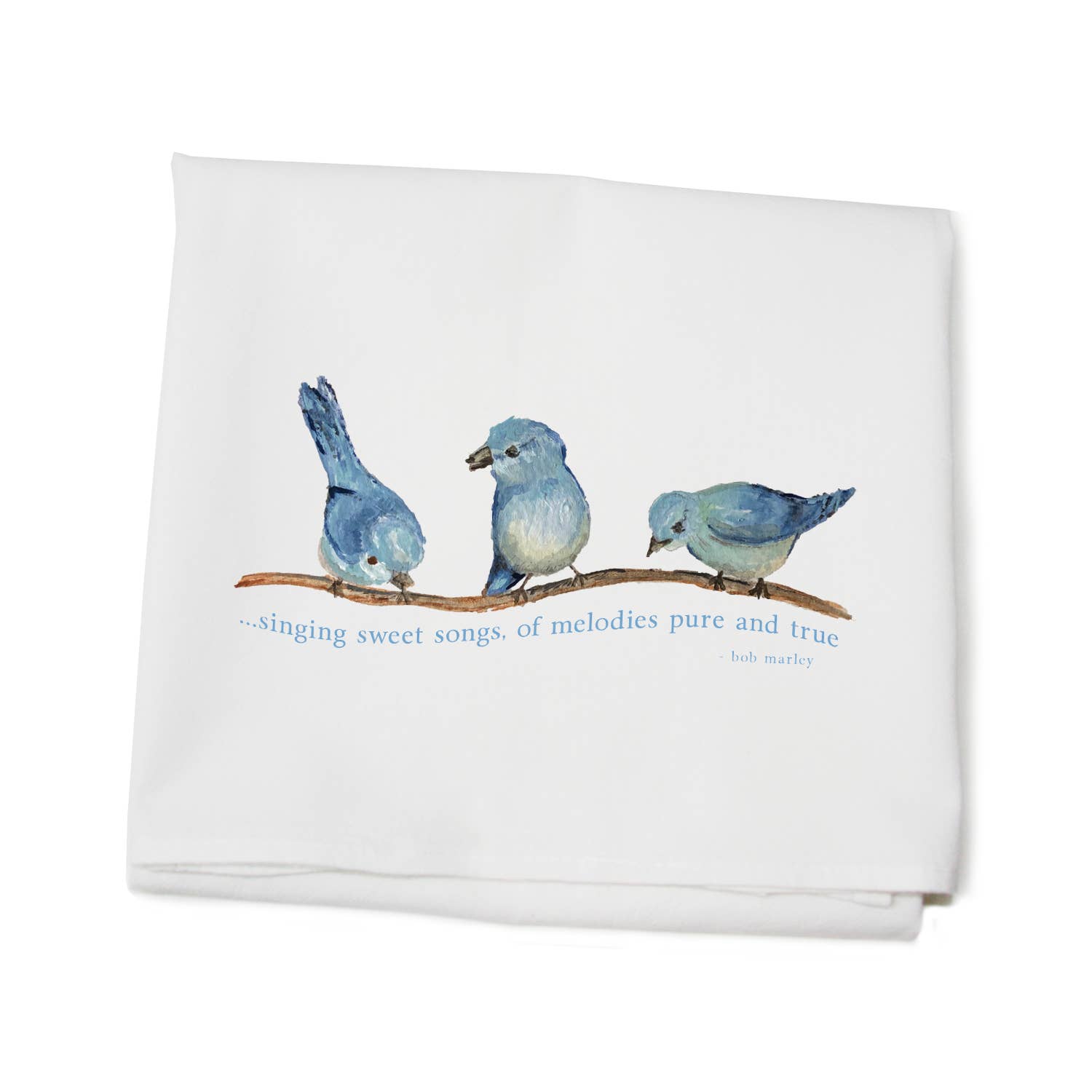 Tina Labadini Designs - Wholesale Tea Towel - three little birds flour sack towel