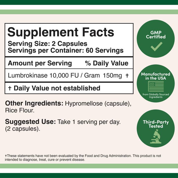 Double Wood Supplements - Wholesale Oral Supplement/Vitamin - Lumbrokinase