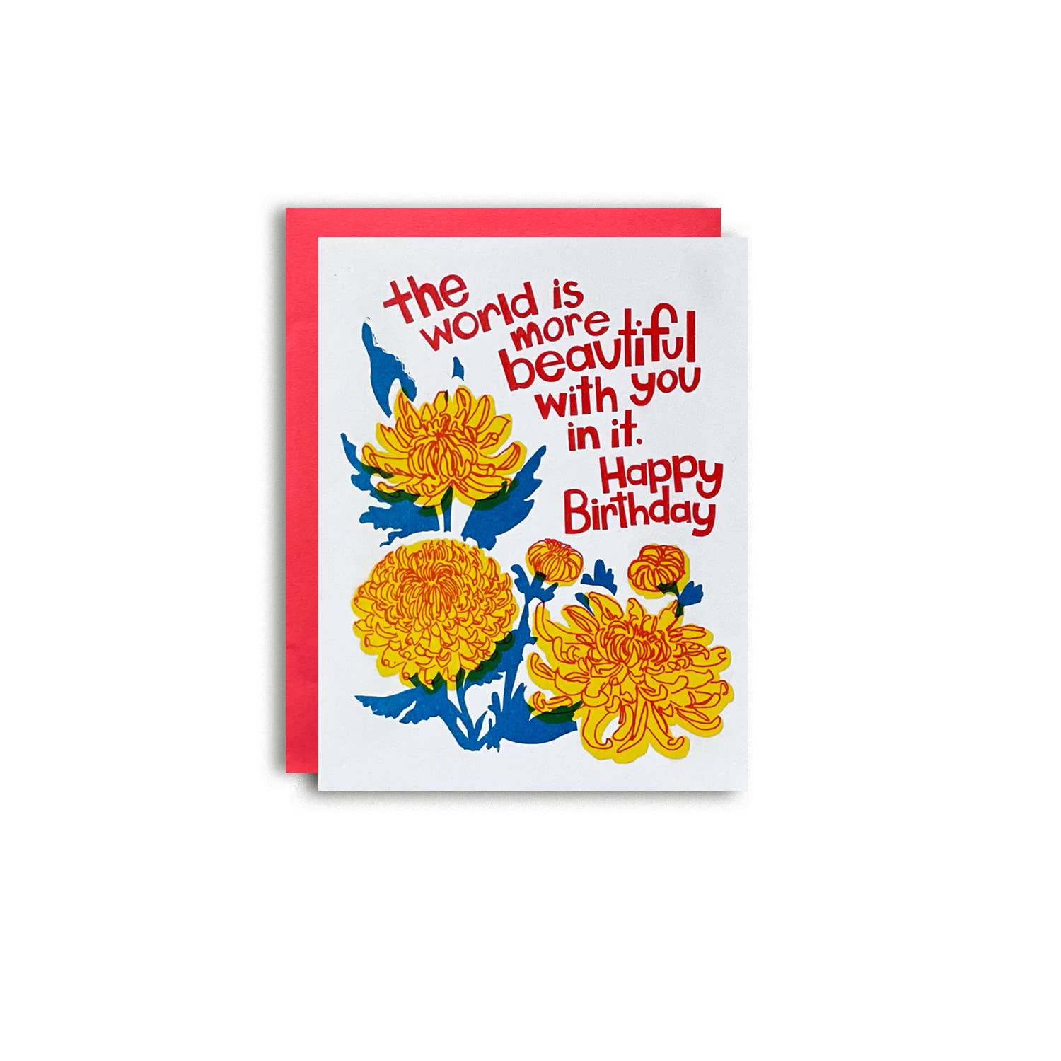 Pier Six Press - Wholesale Birthday Card - Beautiful Birthday Mums - Letterpress Greeting Card2
