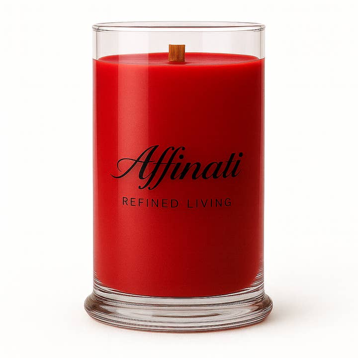 Golden Fireside Wooden Wick Candle – Luxury 21 oz Soy Blend | Affinati for wholesale by Affinati