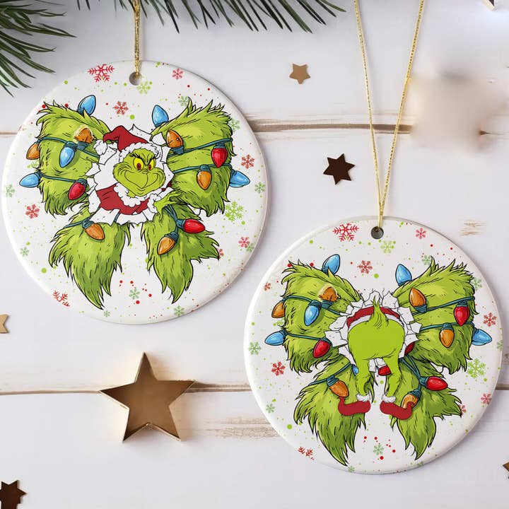 Two Side Christmas Movies Ornament, Christmas 2025 Decor for wholesale by TMLECOM LTD