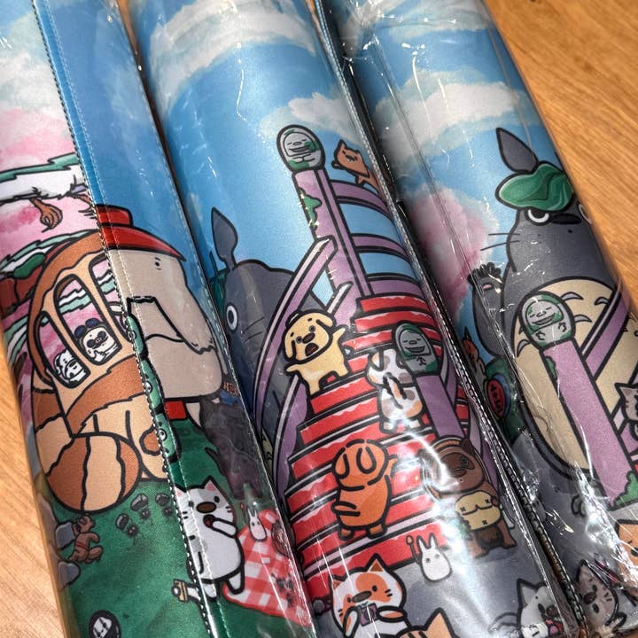 Small Noggin Studios - Wholesale Desk Pad - Studio Ghibli Theme XL Desk Mat; Cat and Dog; Office Decor4