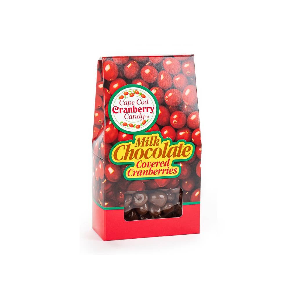 Cape Cod Provisions - Wholesale Chocolate Covered Sweets - Milk Chocolate Covered Cranberries 4oz