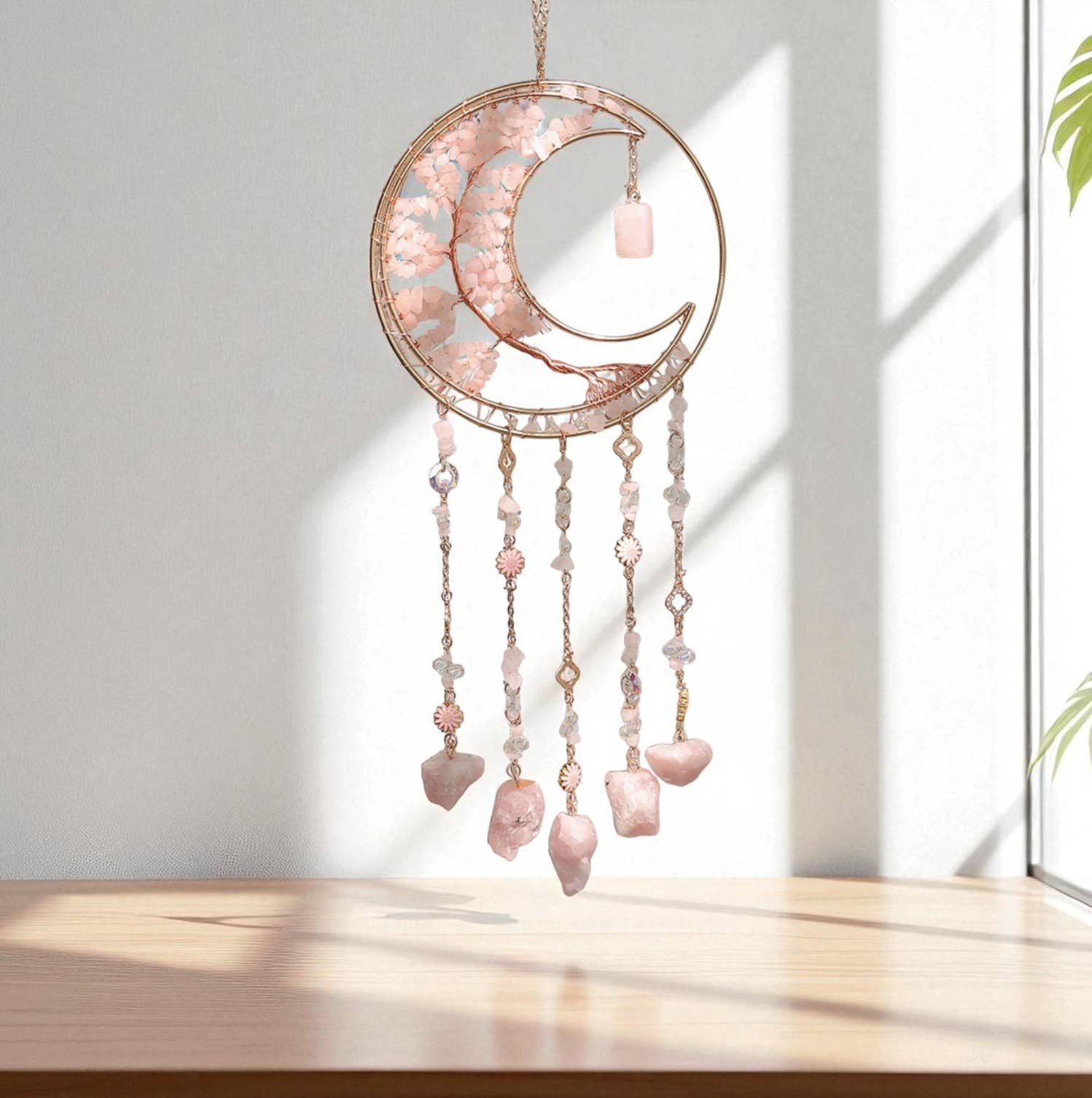 Crystolver (We Cover All Import Fees) - Venta al por mayor Atrapasoles - Atrapasol Cristal Árbol de la Vida en forma de Luna1