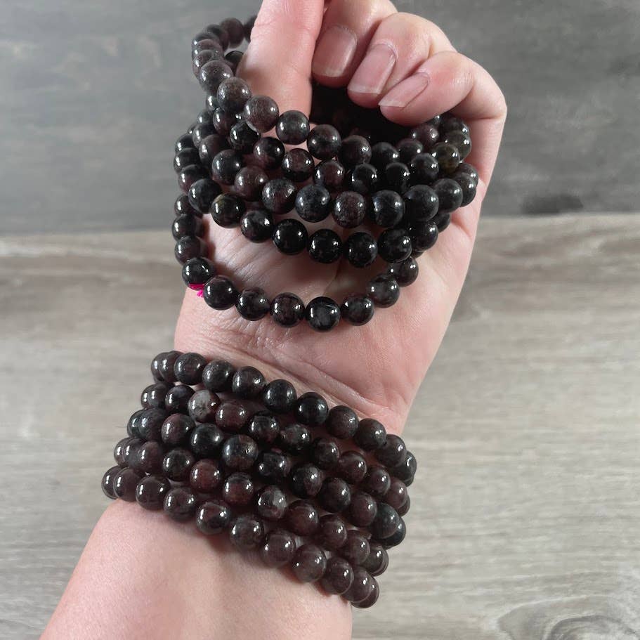 Keystone Crystals - Wholesale Beaded Bracelet - 8mm Round Gemstone Beaded Bracelets – Assorted Crystals Bulk50