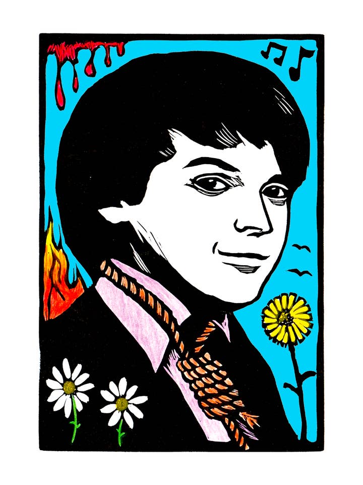 Bud Cort as Harold / Harold and Maude (8.5 x 11") color print for wholesale by Pixel Palmer