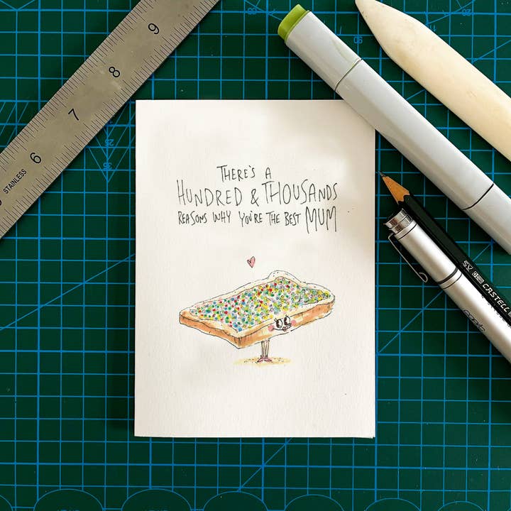Well Drawn – wholesale Mother’s Day card – There's a Hundred and Thousands of Reasons why you're the Best Mum2