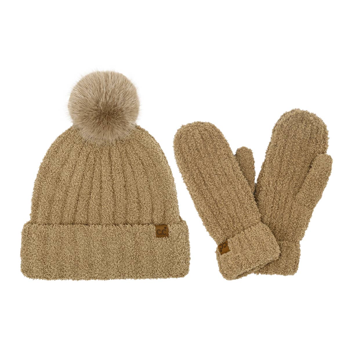 JOIA ACCESSORIES - Wholesale Beanie - Women's - CC COZY YARN HAT   MITTEN SET, SEE 011114