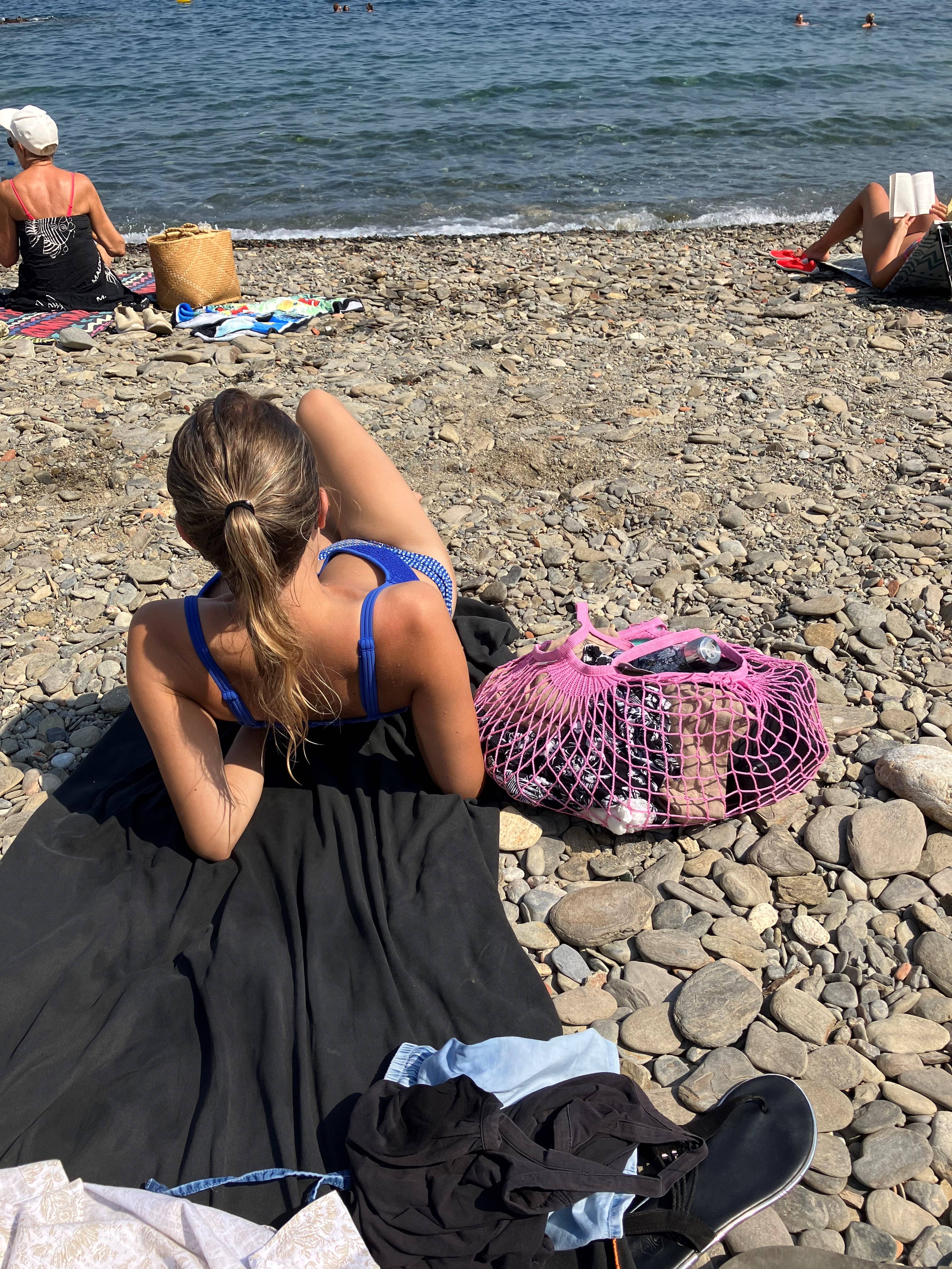 Filt1860 - Wholesale Grocery/Shopping Bag - Net shopping Rose Sorbet long handles2