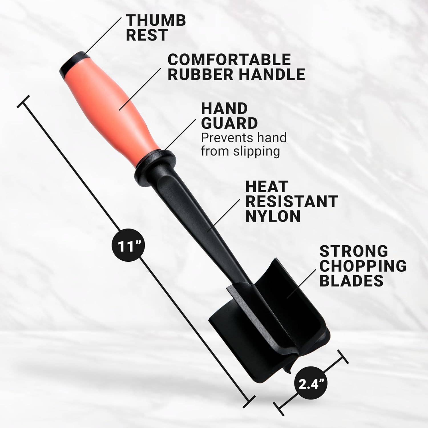 Zulay Kitchen - Wholesale Kitchen Tool/Gadget - Premium Ground Meat Chopper Tool12