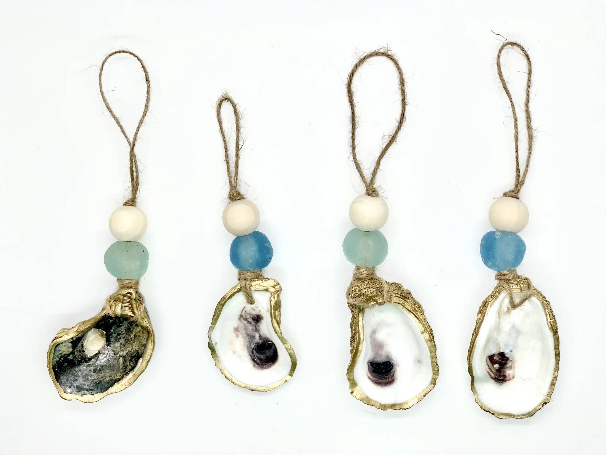 The Gilded Shell - Wholesale Ornament - Eco-friendly Sea Glass Ornaments - Single10