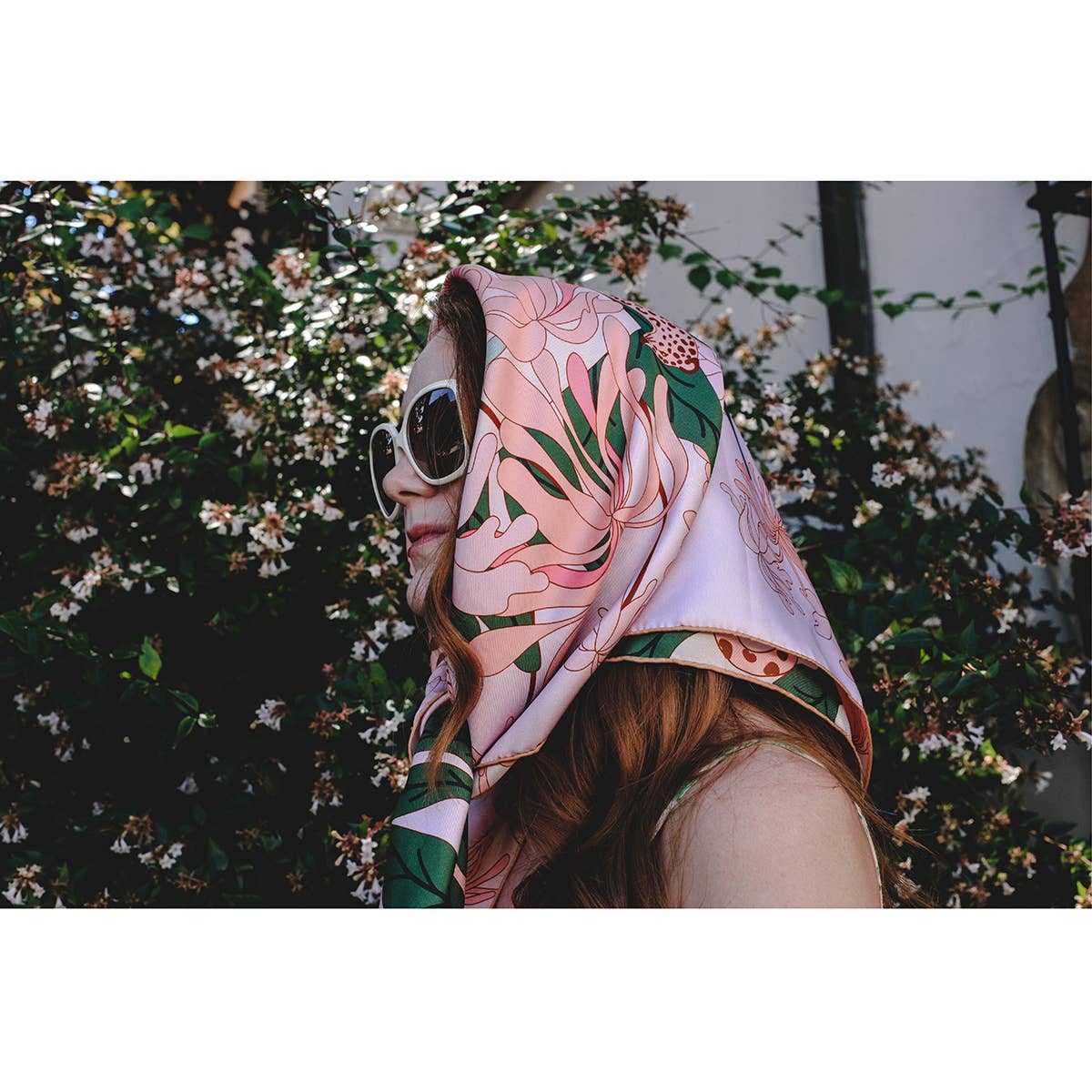 Jessie Zhao New York – wholesale Scarf – Women's – Double Sided Silk Scarf Of Jungle Gathering6