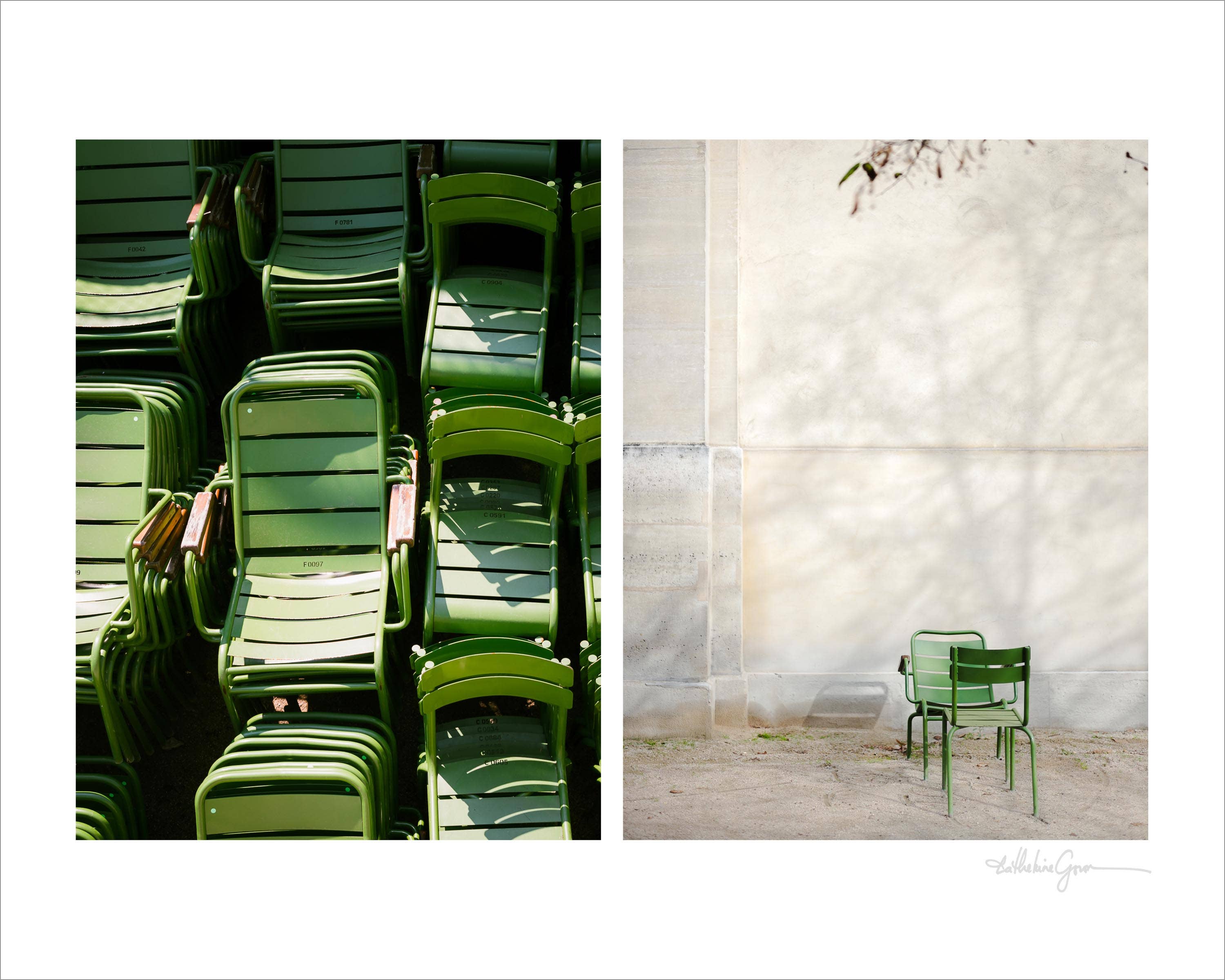 Ocean Sky Lab - Wholesale Art Print - Art Print | Parisian Chairs Diptych1