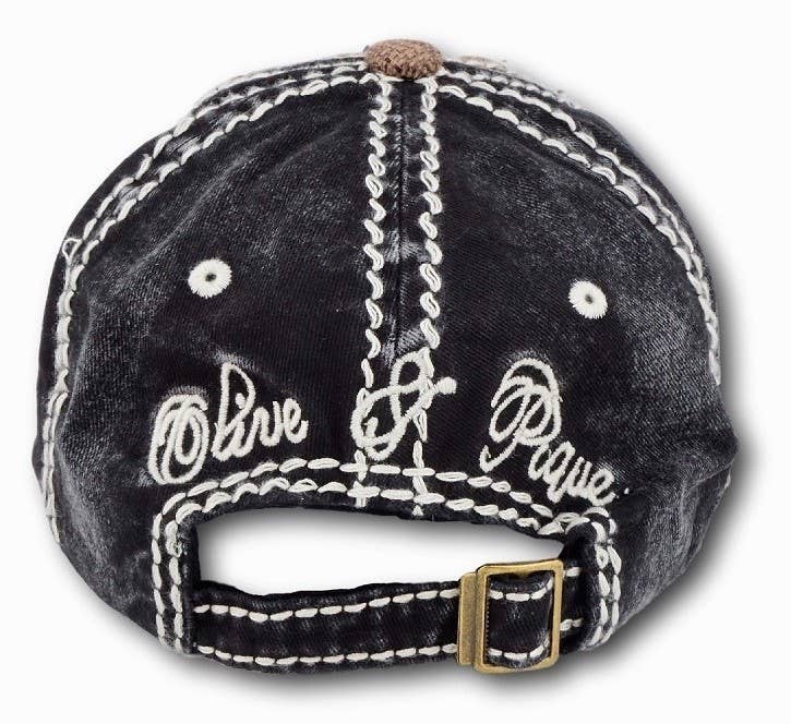 Olive & Pique – Engroshandel Baseballkasket - Dame – Kryds Bejeweled Bling Glitz Tekstureret Kasket, Justerbar2