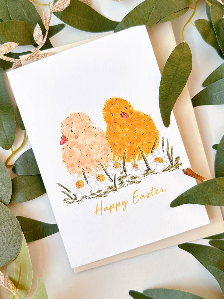 Chicks Easter Card for wholesale by Just Smile Designs