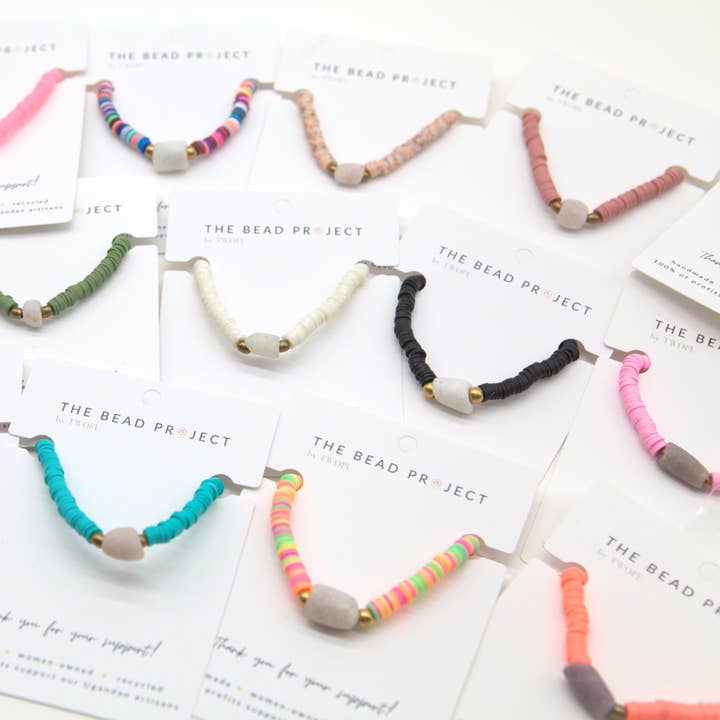 The Bead Project by TWOPU - Wholesale Beaded Bracelet - Vibe Bracelet | Heishi Beads & Recycled Glass Beads11