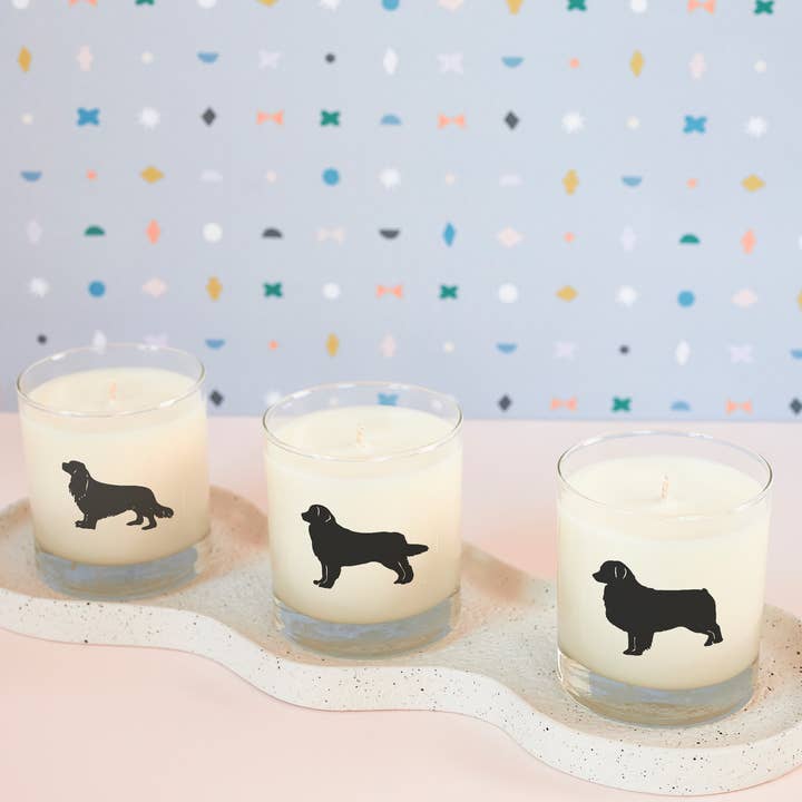 Scripted Fragrance - Wholesale Jar/Filled Candle - Australian Shepherd Dog Soy Candle in Drinking Glass7