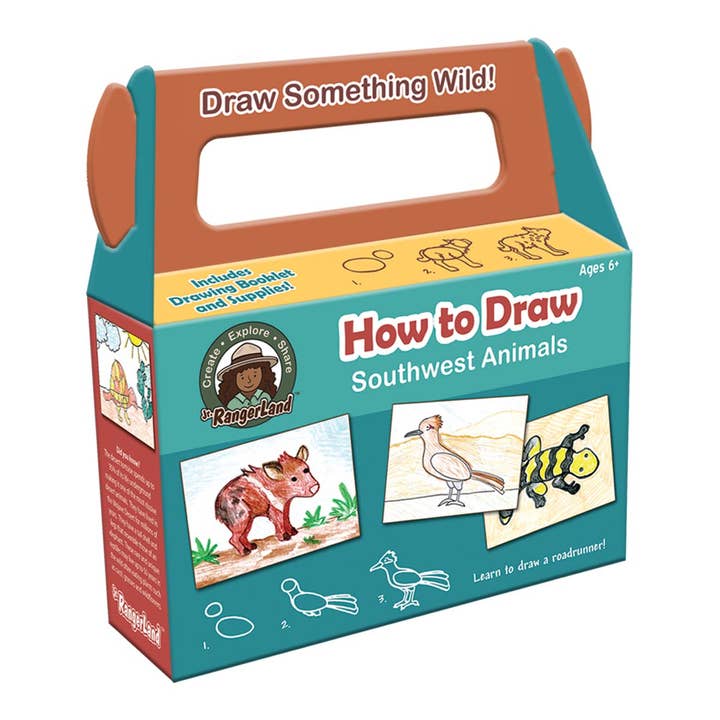Jr. RangerLand - Wholesale Art Set - Kids & Baby - How to Draw Southwest Animals Art Kit1