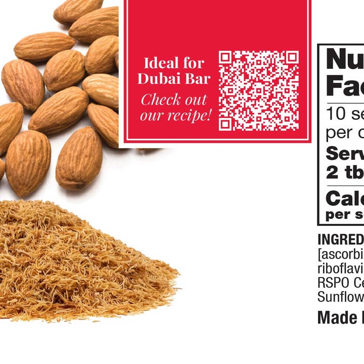 Amoretti - Wholesale Nut Butter - Pistachio Almond Kataifi Cream1