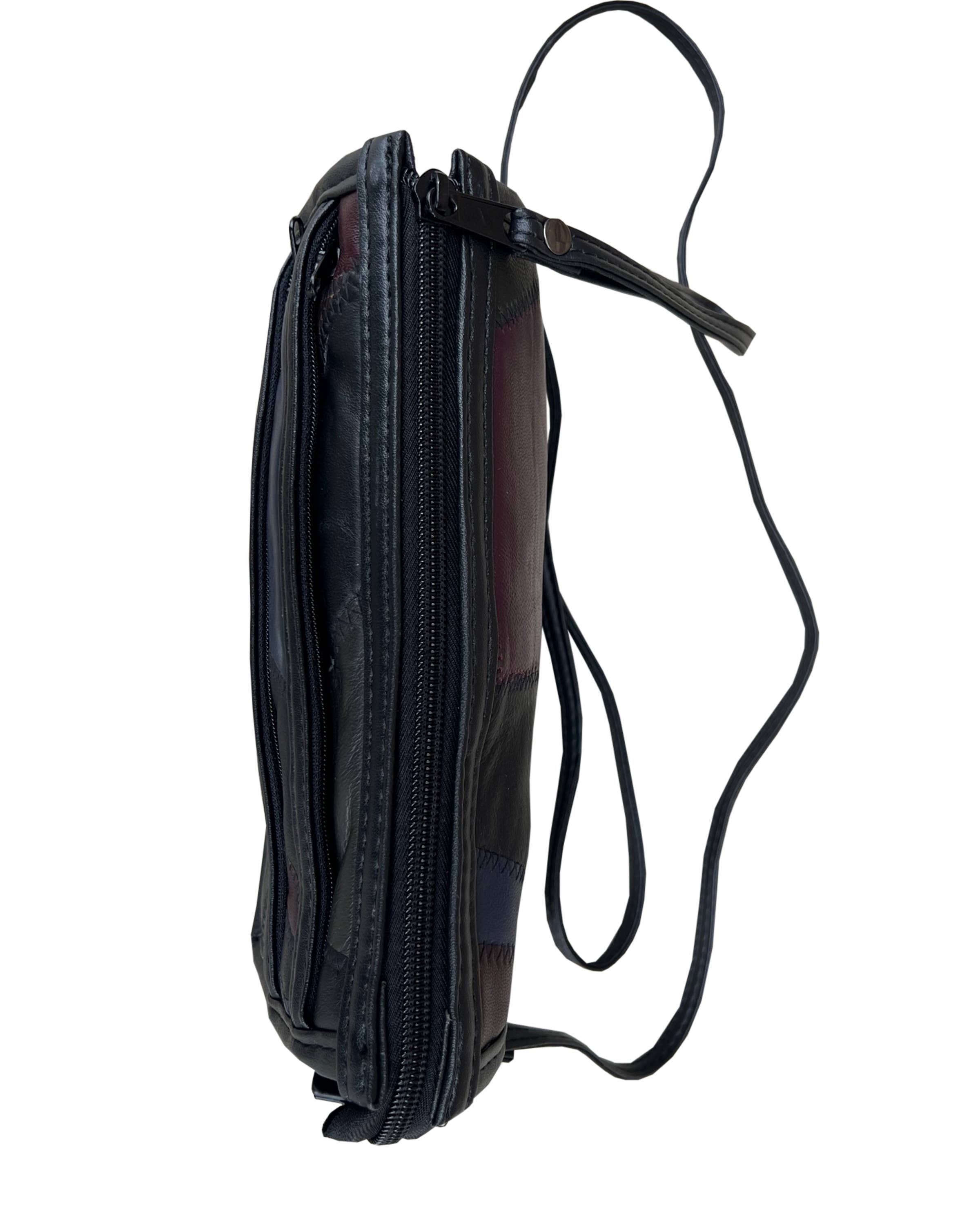 Roma Leathers, Inc. - Vente Sac à bandoulière – femme - Portefeuille à accessoires en cuir d'agneau 70505