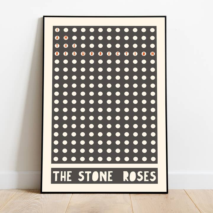 The Stone Roses Music Poster, Retro Lyrics Band Music Print for wholesale by Jaffa Orange