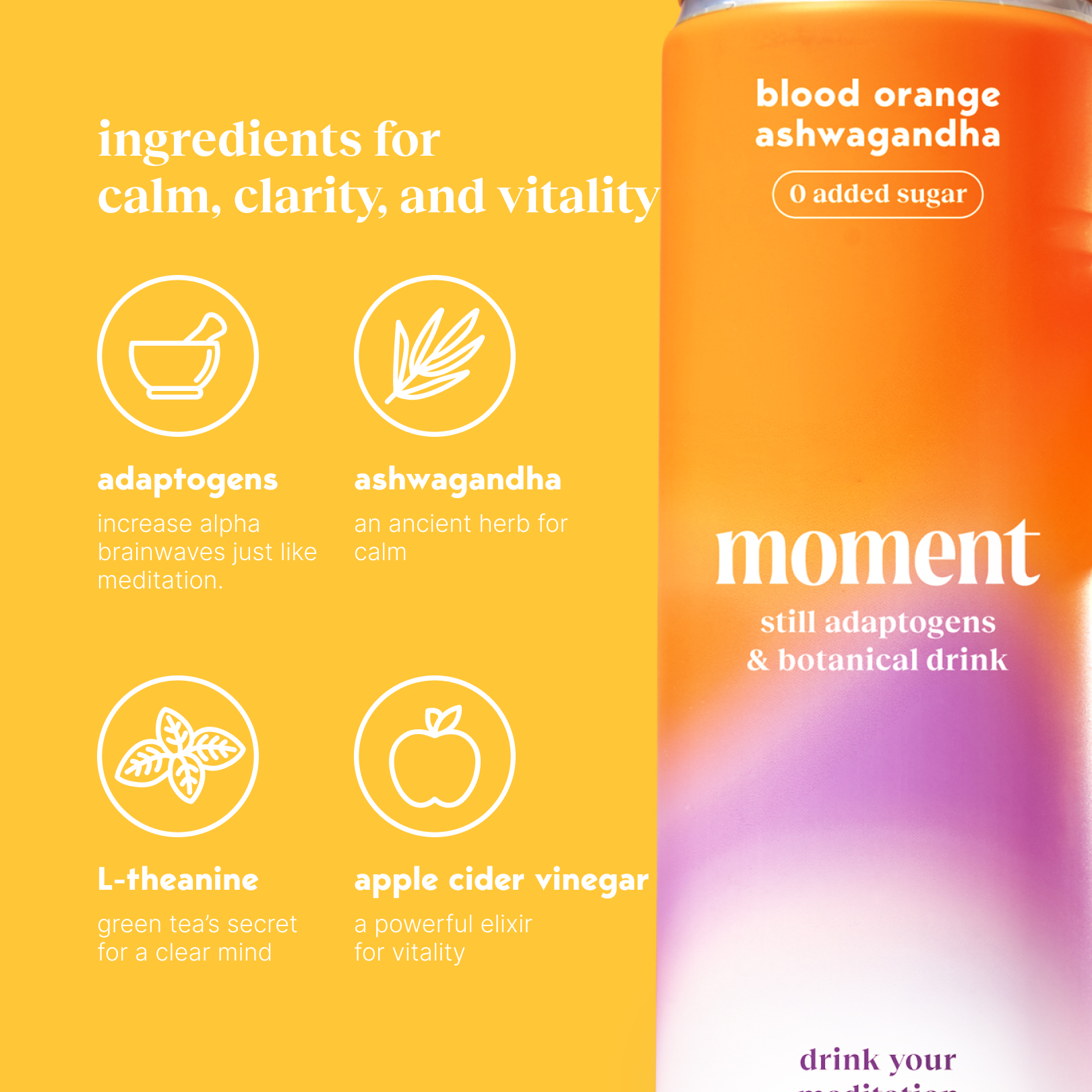 Moment - Wholesale Iced Tea - blood orange ashwagandha (botanical tea | 24 pack)3