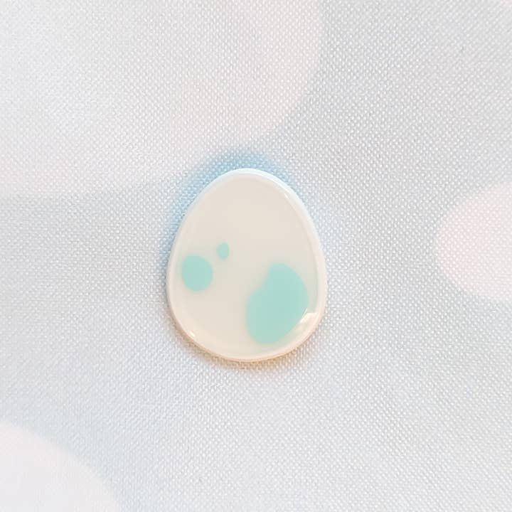 Atomik Cupcake Designs - Wholesale Lapel Pin/Button - Pastel Dino Eggs Mini Enamel Pin | .75 Inch Soft Enamel Egg 3