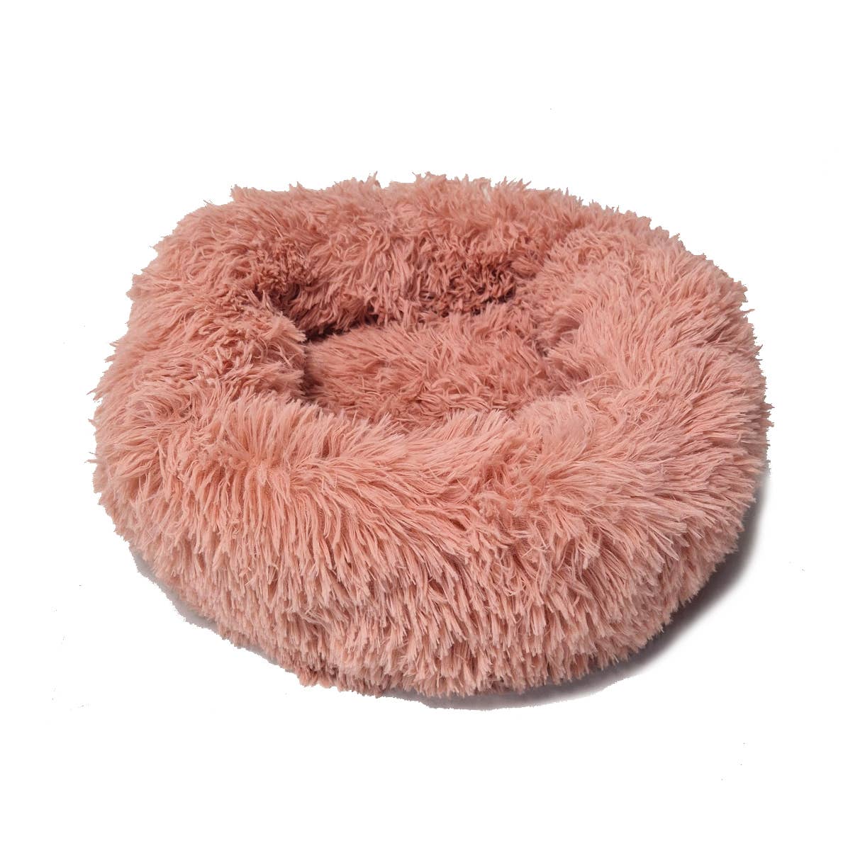 NHP International – wholesale Husdjursbädd – Katt och hund – Mjukt, fluffigt hundkorg i form av rosa donut, storlek XS1