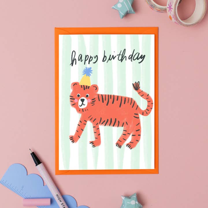 Happy Birthday Tiger for wholesale by Ali Marriott