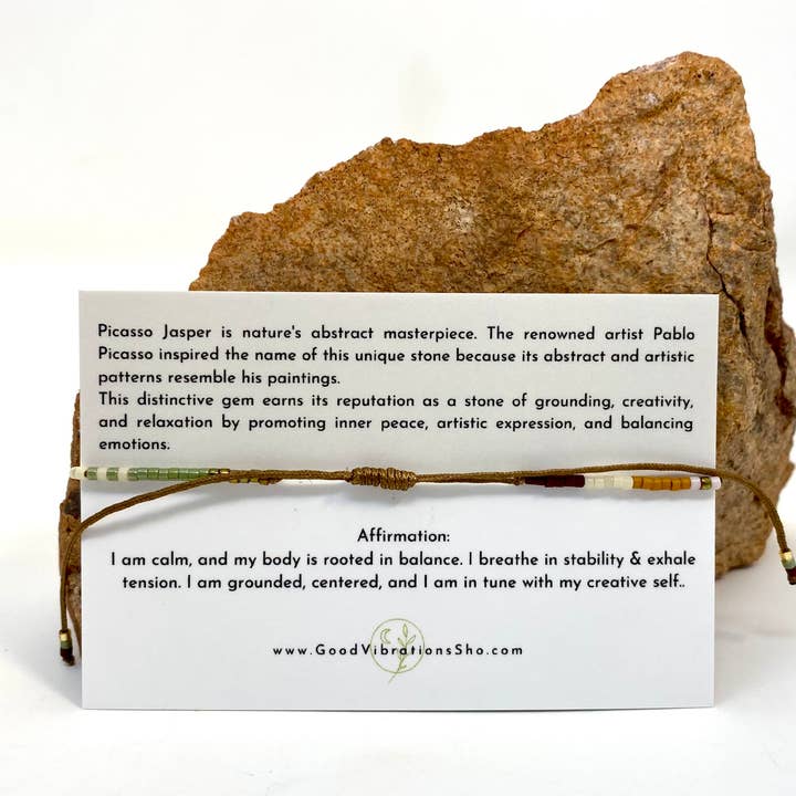 Good Vibrations Shop - Wholesale Beaded Bracelet - Pause, Breathe, Create⎮Higher Self Bracelet 3