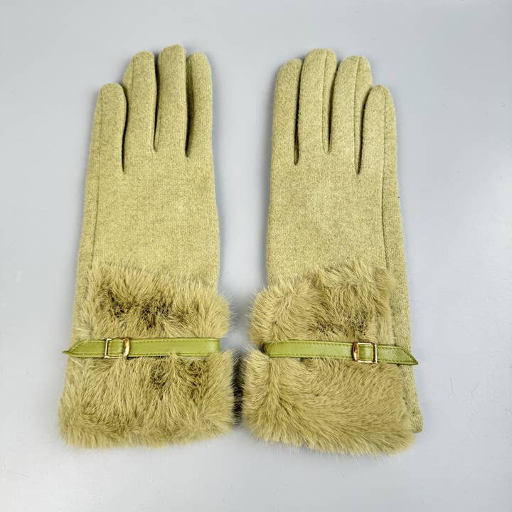 Ole - Vente Gants – femme - Gants à écran tactile en fausse fourrure15