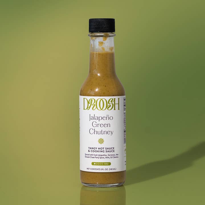 Droosh Jalapeno Green Chutney Hot Sauce for wholesale by Droosh