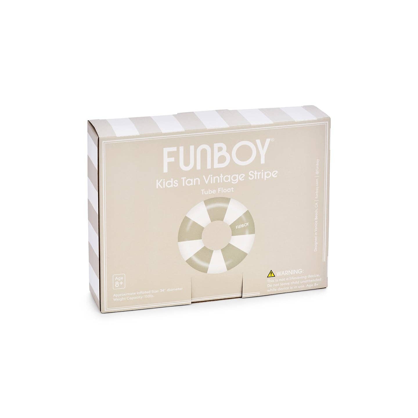 FUNBOY - Wholesale Inflatables - Kids Vintage Tube Float - Tan, 34"3