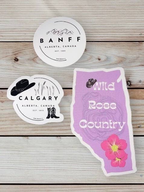 Alberta Stickers Pack for wholesale by Harlo stickers