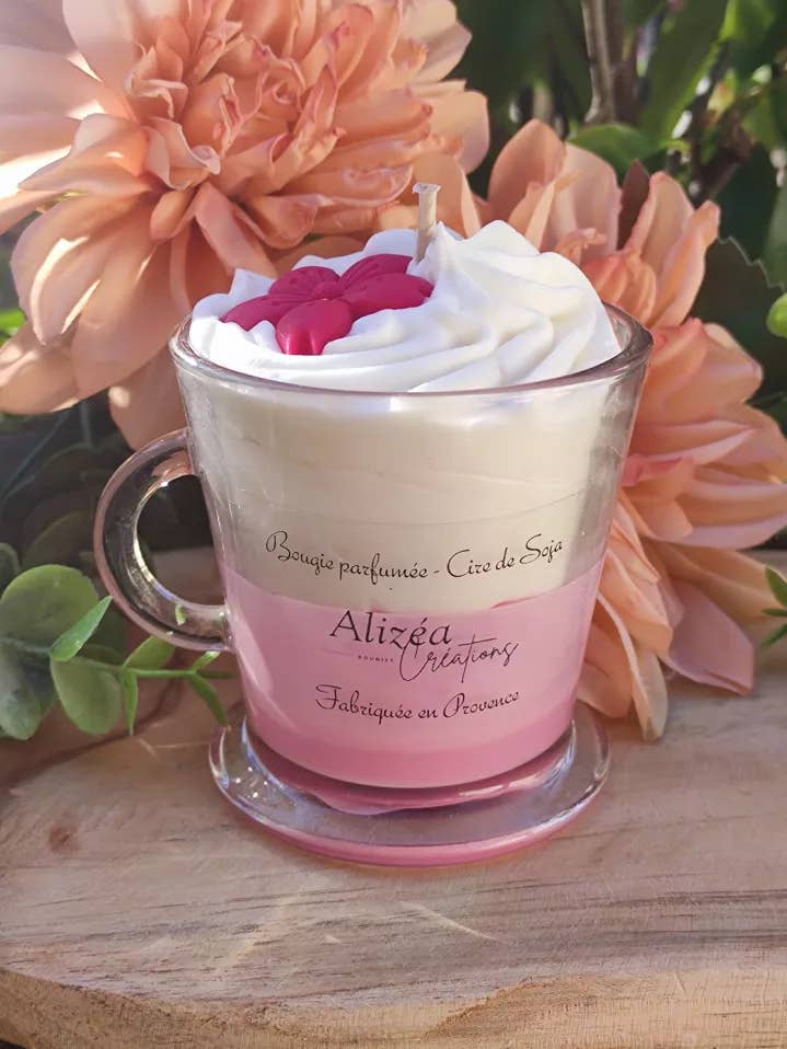 Candela chantilly tazza Bellezza delle isole per la vendita all'ingrosso da parte di LES CREATIONS D'ALIZEA